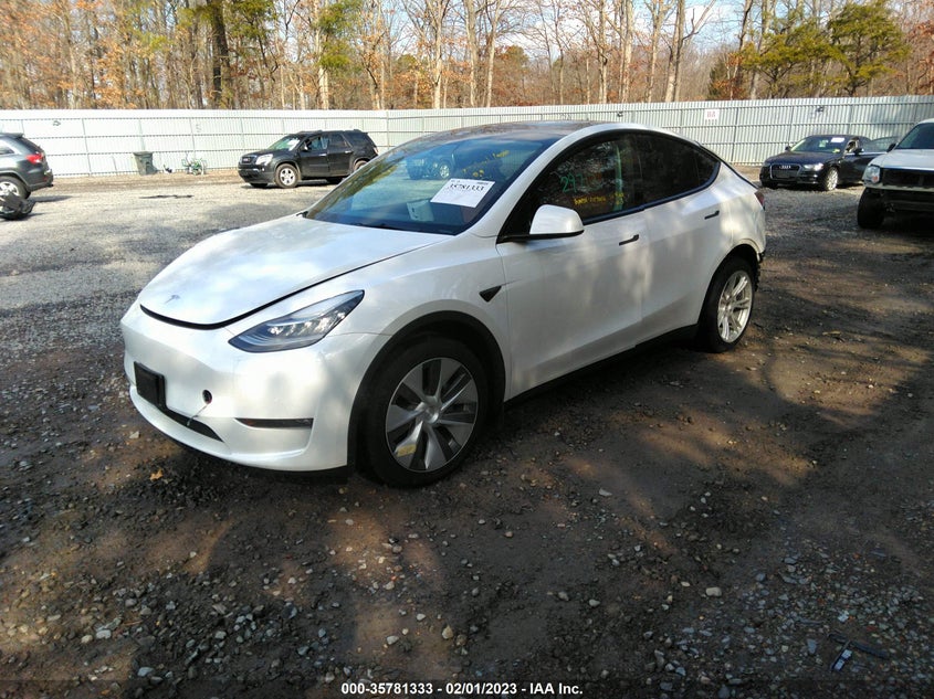 VIN 7SAYGDEE7NF309535 2022 TESLA MODEL Y LONG RANGE