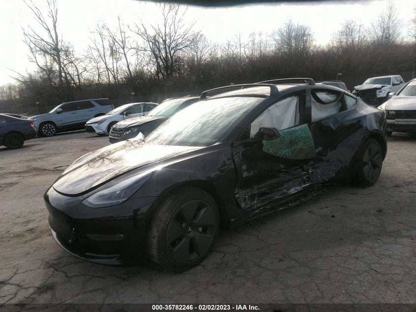 VIN 5YJ3E1EB0MF992176 2021 TESLA MODEL 3 LONG RANGE