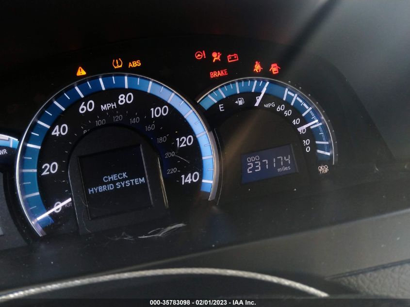 2014 TOYOTA CAMRY HYBRID 4T1BDA1FK2EU11834