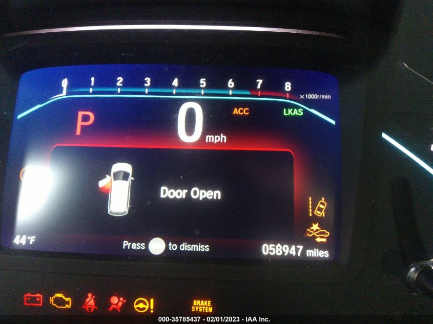 VIN 5FNRL6H8XKB030865 2019 HONDA ODYSSEY TOURING