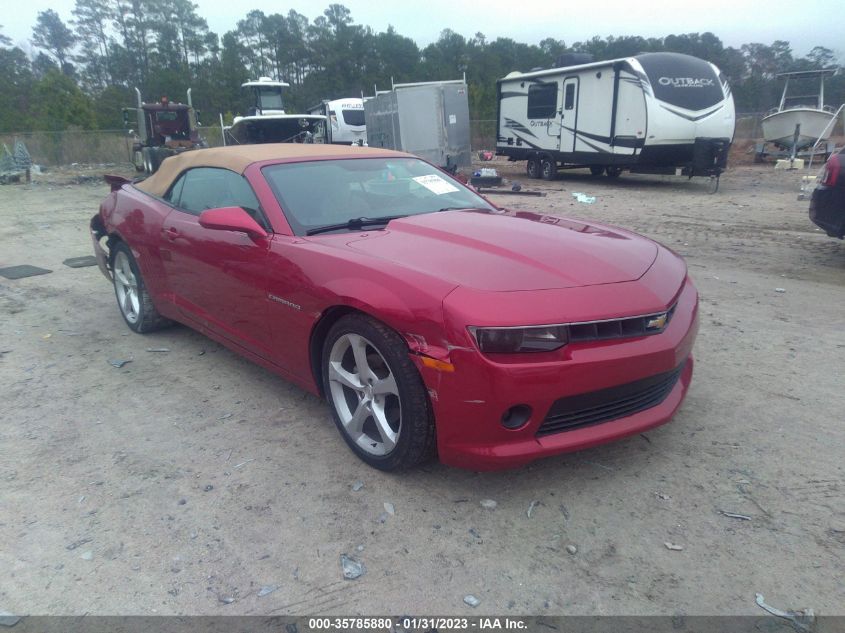 2015 CHEVROLET CAMARO LT - 2G1FD3D36F9289011