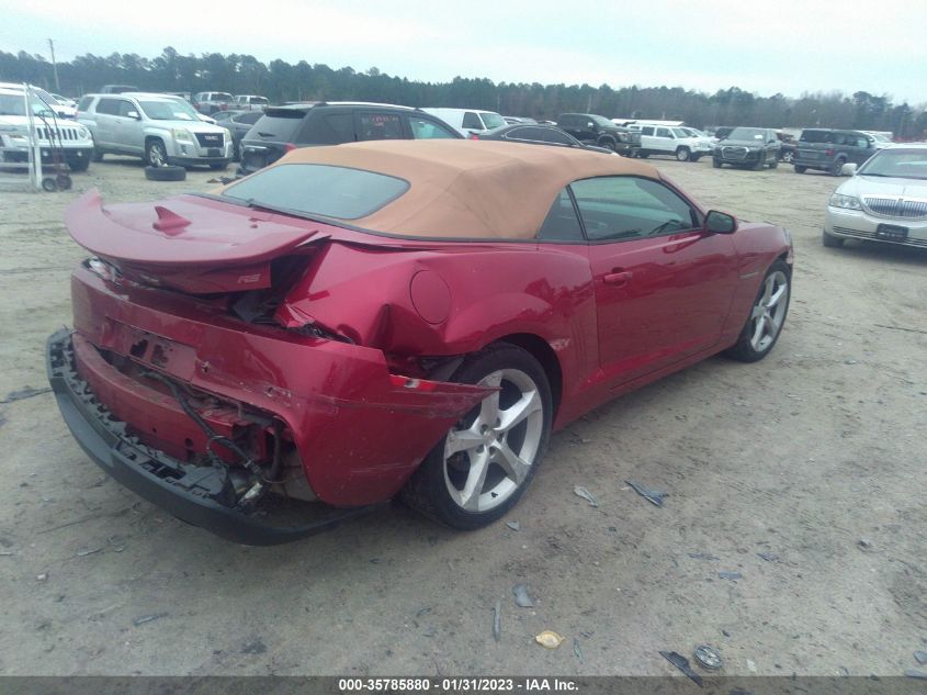 2015 CHEVROLET CAMARO LT - 2G1FD3D36F9289011