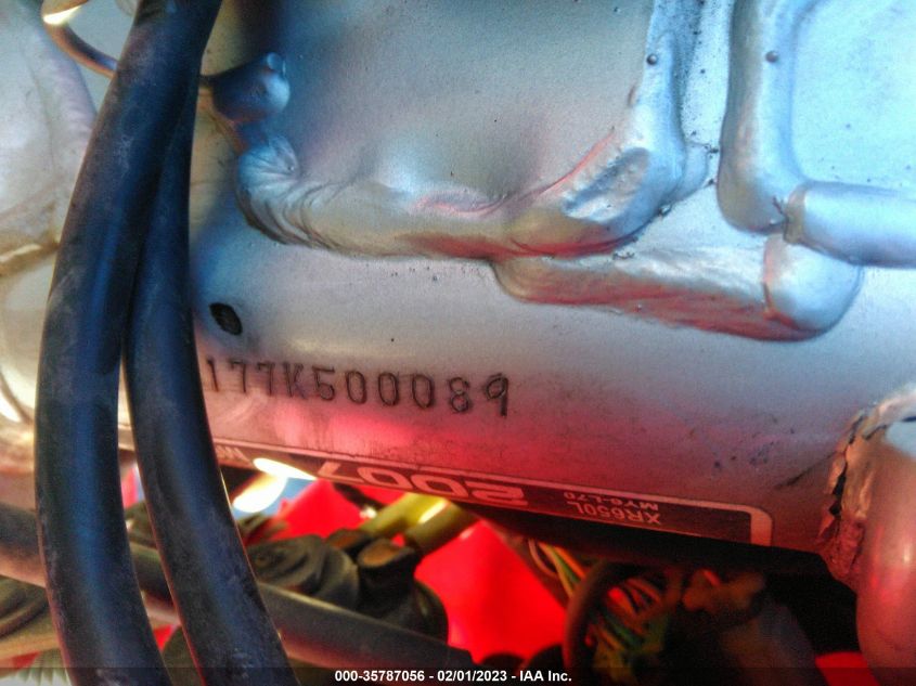 2007 HONDA XR650 L JH2RD06177K500089