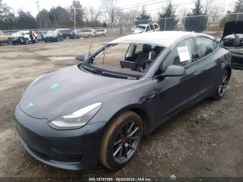 VIN 5YJ3E1EA5NF200239 2022 TESLA MODEL 3