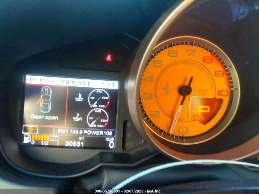 2014 FERRARI CALIFORNIA ZFF65TJA4E0196733