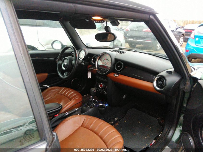 2013 MINI COOPER CONVERTIBLE S WMWZP3C51DT550594
