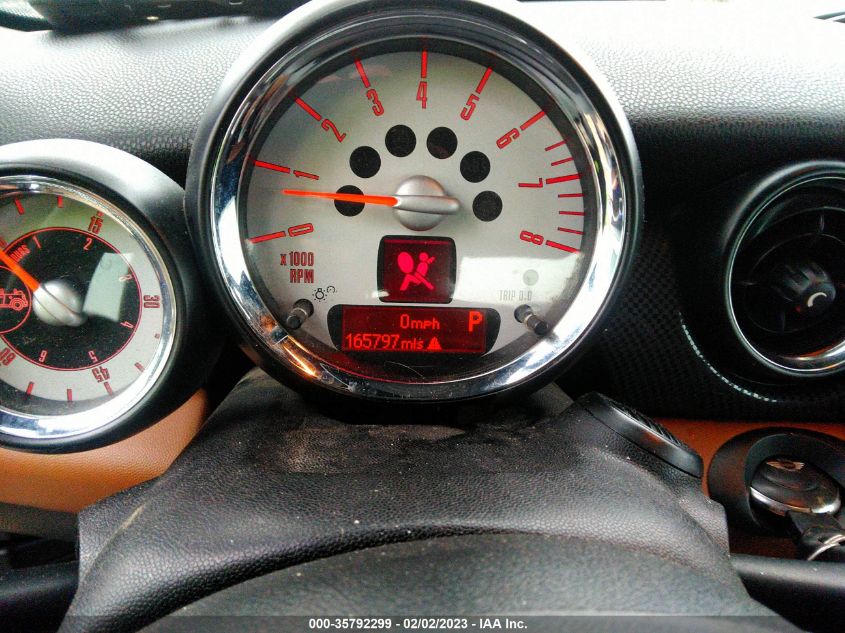 2013 MINI COOPER CONVERTIBLE S WMWZP3C51DT550594