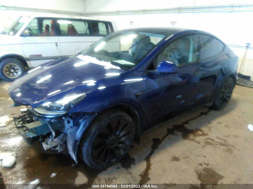 VIN 7SAYGDEF7NF530450 2022 TESLA MODEL Y PERFORMANCE