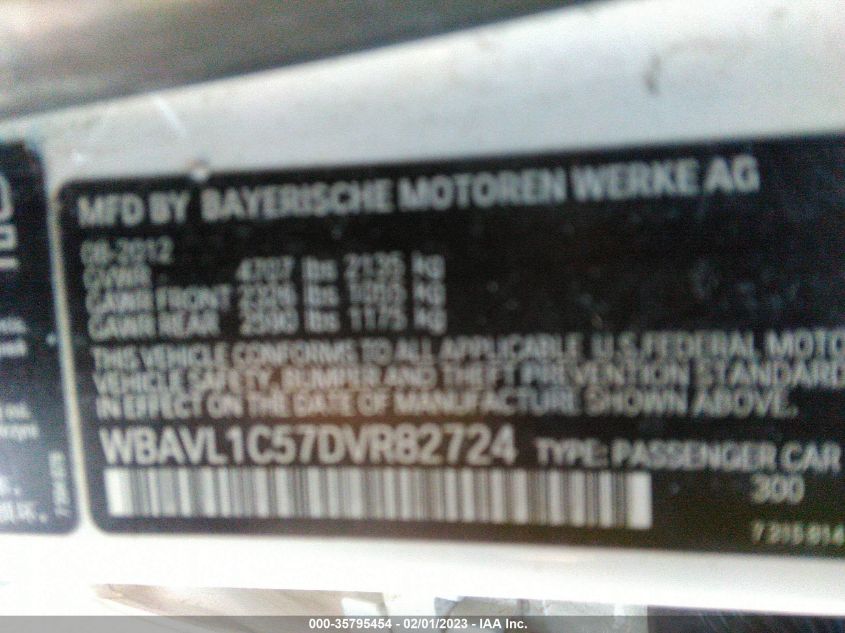 2013 BMW X1 XDRIVE28I - WBAVL1C57DVR82724