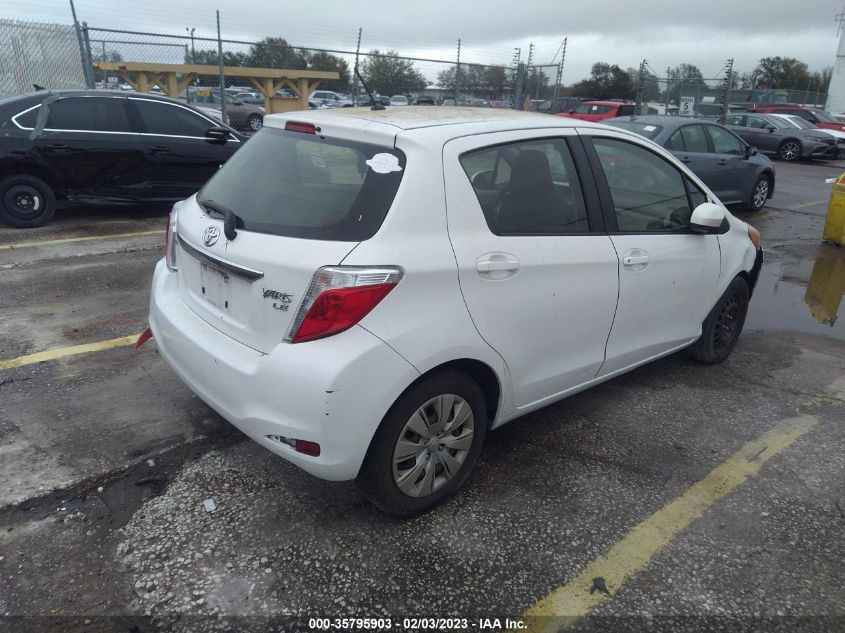 2014 TOYOTA YARIS LE JTDKTUD34ED581580