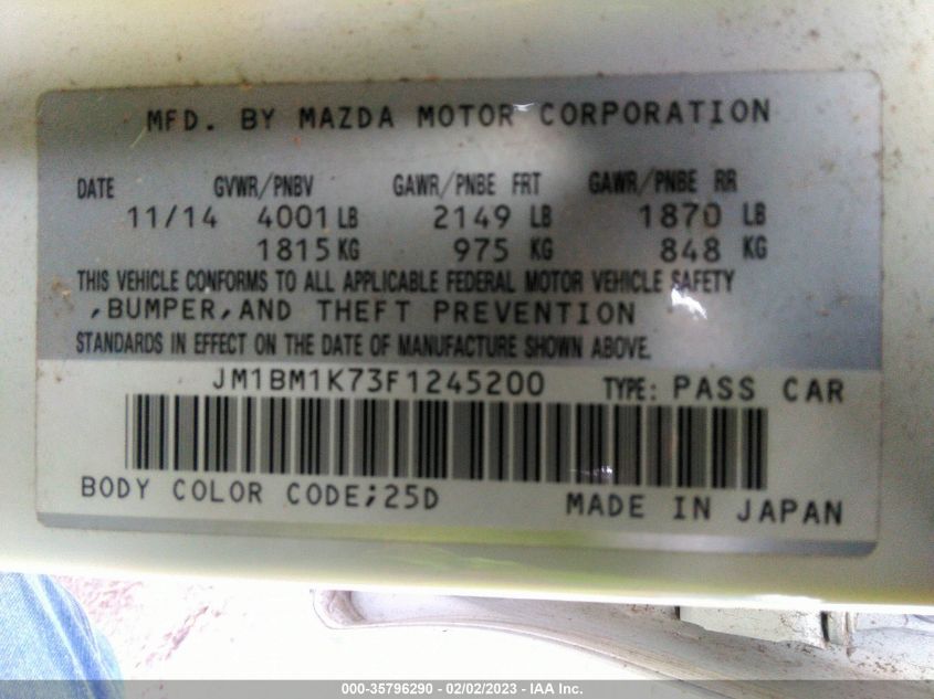 2015 MAZDA MAZDA3 I SPORT - JM1BM1K73F1245200