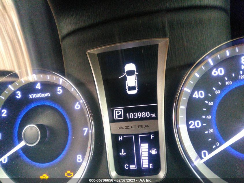 2014 HYUNDAI AZERA KMHFG4JGXEA385251