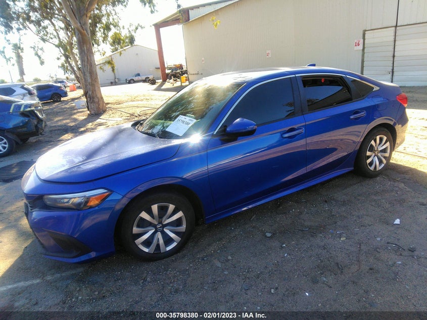 VIN 2HGFE2F29NH510495 2022 HONDA CIVIC SEDAN LX