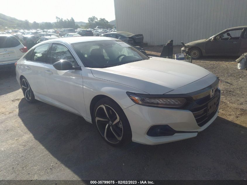 2022 HONDA ACCORD SEDAN SPORT - 1HGCV1F37NA050158