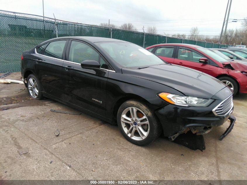 2018 FORD FUSION HYBRID SE - 3FA6P0LU6JR169645