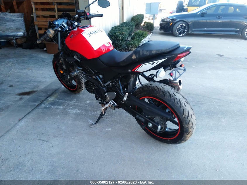 VIN JS1VP55B9H2100665 2017 SUZUKI SV650 A