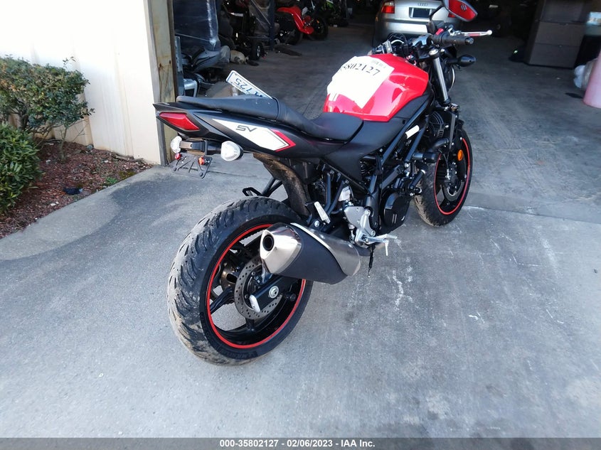 VIN JS1VP55B9H2100665 2017 SUZUKI SV650 A