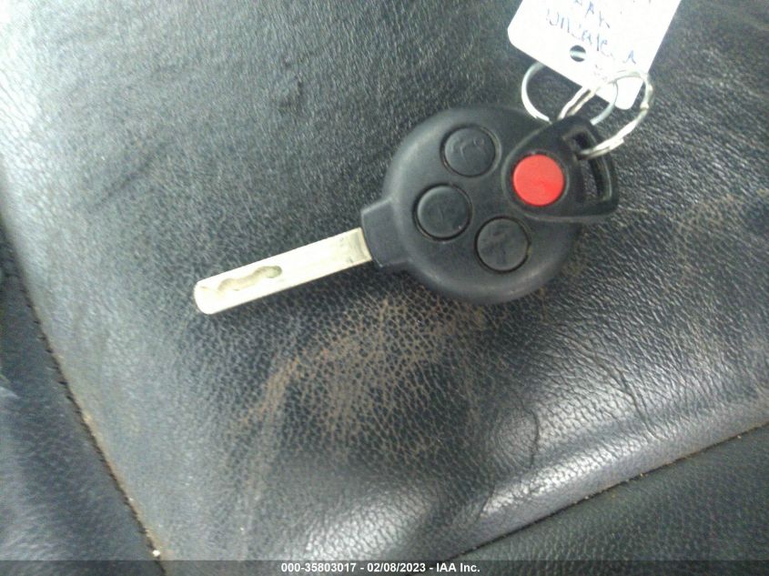 2013 SMART FORTWO PASSION WMEEK3BA3DK632123