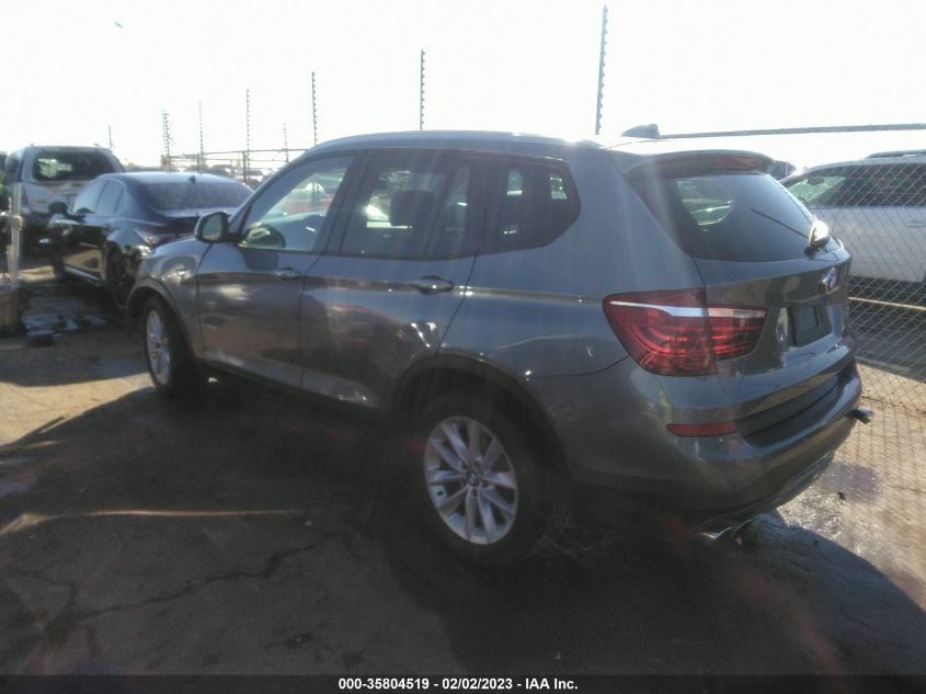 2015 BMW X3 XDRIVE28I - 5UXWX9C51F0D44173