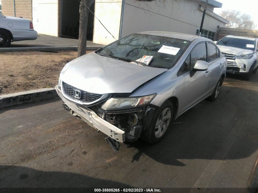 2013 HONDA CIVIC SDN LX 2HGFB2F5XDH595896