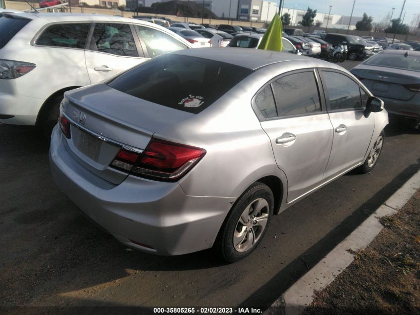 2013 HONDA CIVIC SDN LX 2HGFB2F5XDH595896