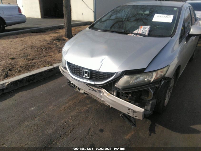 2013 HONDA CIVIC SDN LX 2HGFB2F5XDH595896