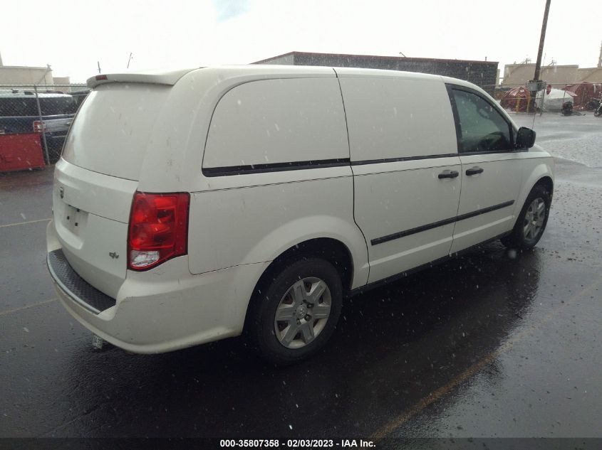 2013 RAM CARGO VAN TRADESMAN 2C4RRGAG8DR507712