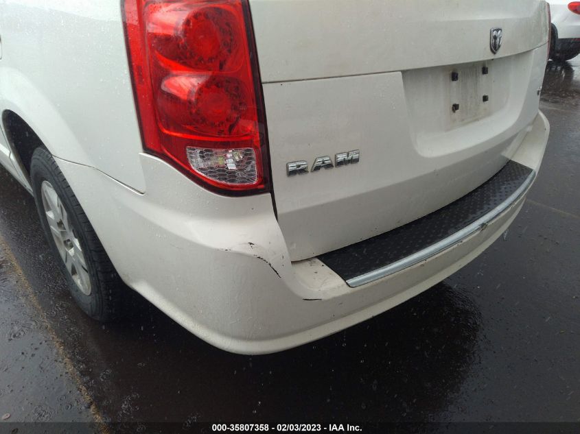 2013 RAM CARGO VAN TRADESMAN 2C4RRGAG8DR507712