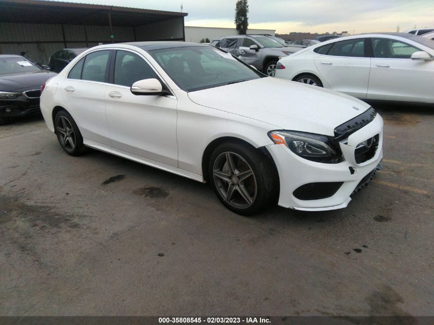 VIN 55SWF4KBXFU024295 2015 MERCEDES-BENZ C no.1