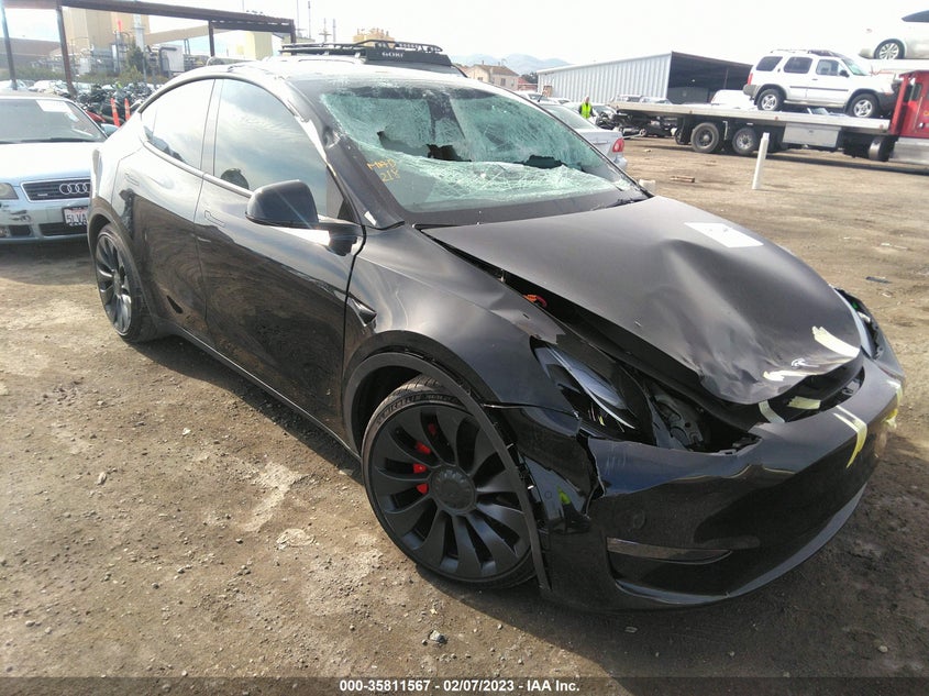 VIN 7SAYGDEF2NF518156 2022 TESLA MODEL Y PERFORMANCE