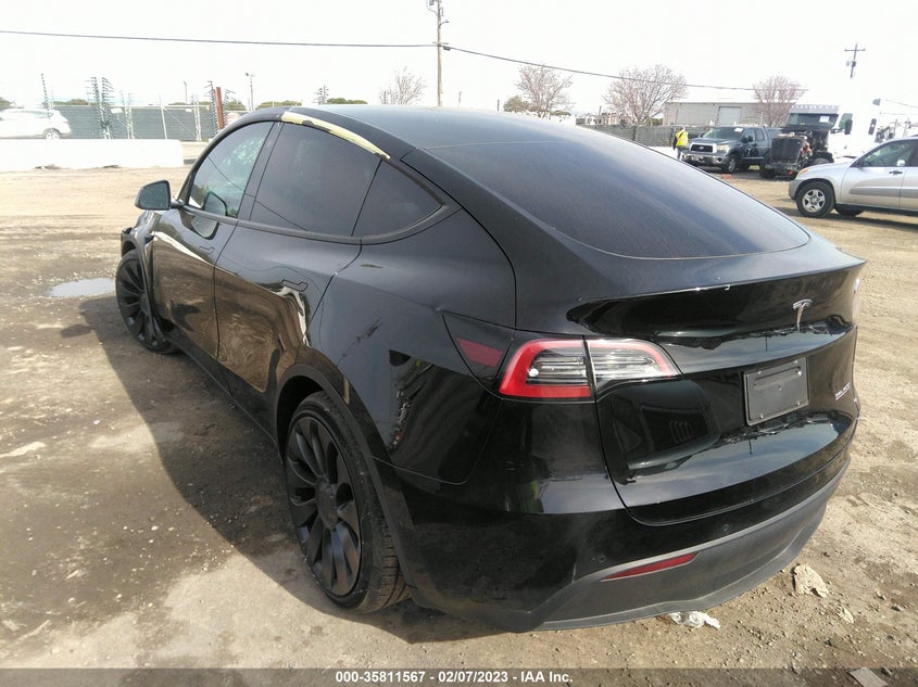 VIN 7SAYGDEF2NF518156 2022 TESLA MODEL Y PERFORMANCE