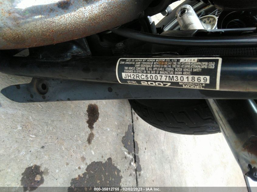 2007 HONDA VT750 JH2RC50077M301869