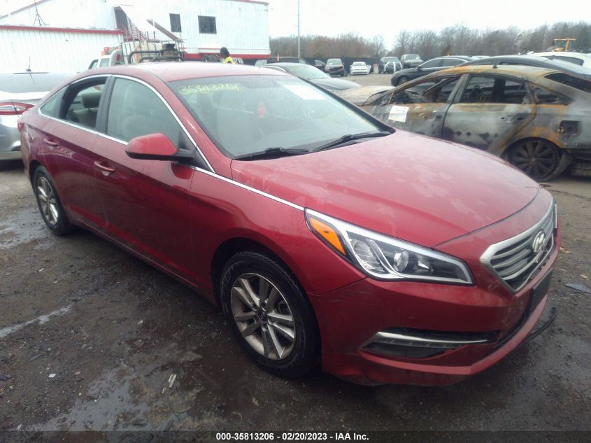 2015 HYUNDAI SONATA 2.4L SE - 5NPE24AF7FH108315