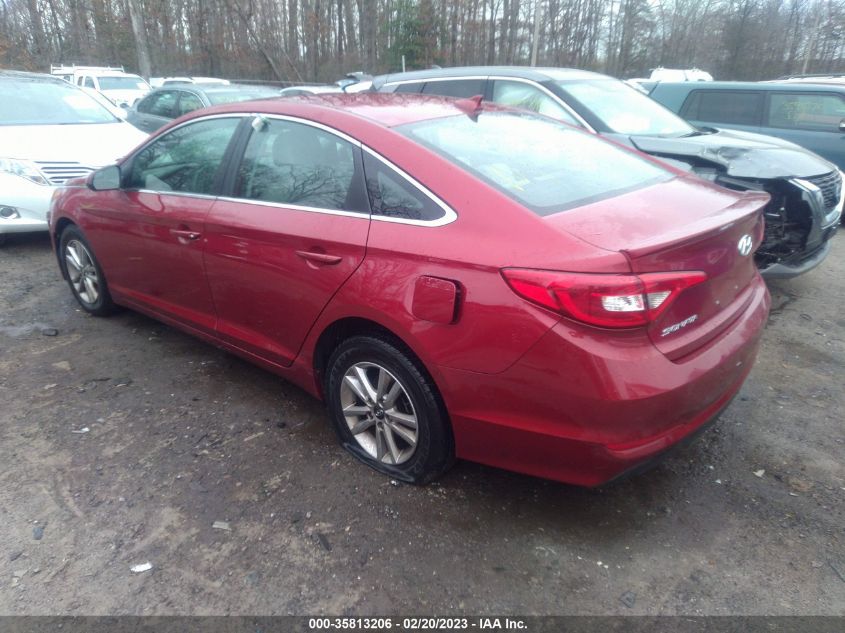 2015 HYUNDAI SONATA 2.4L SE - 5NPE24AF7FH108315