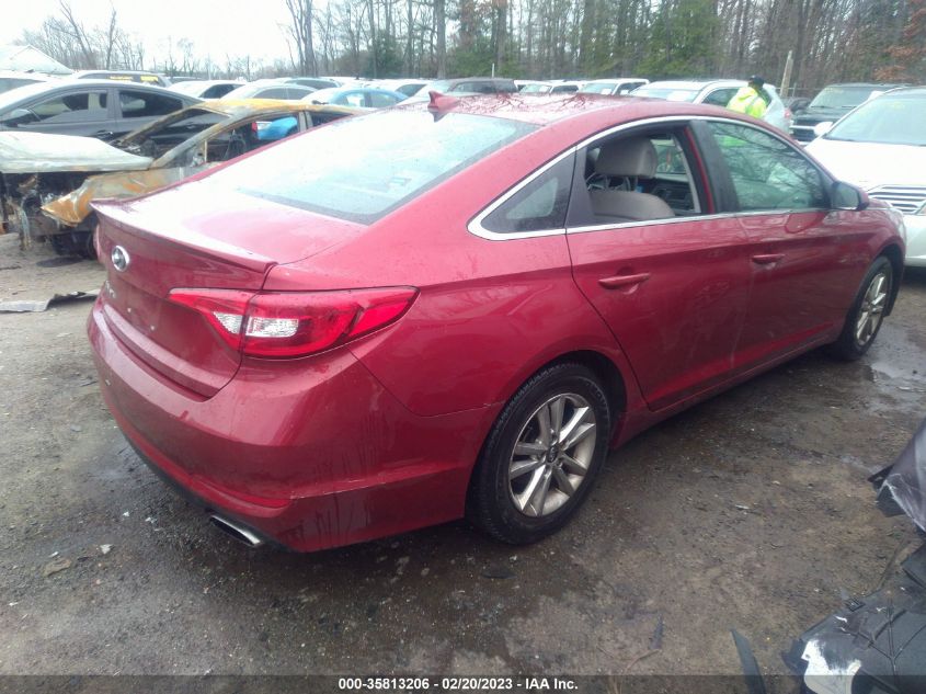 2015 HYUNDAI SONATA 2.4L SE - 5NPE24AF7FH108315