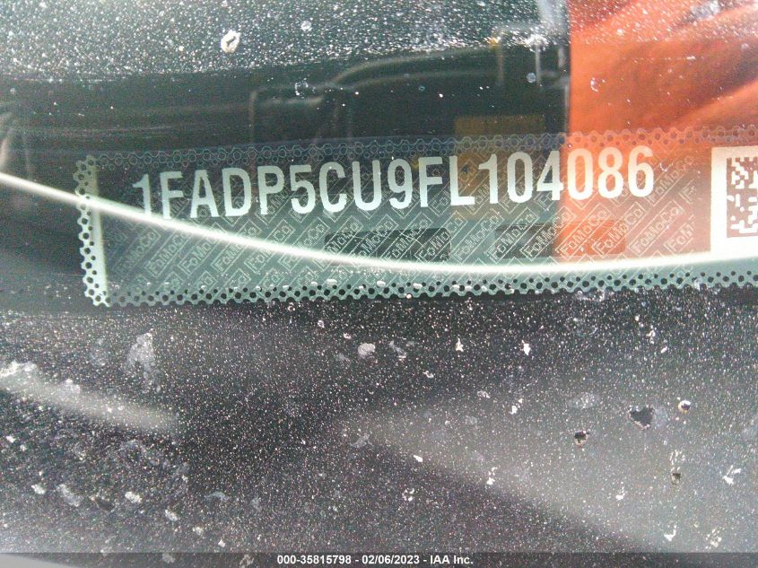 2015 FORD C-MAX ENERGI SEL 1FADP5CU9FL104086