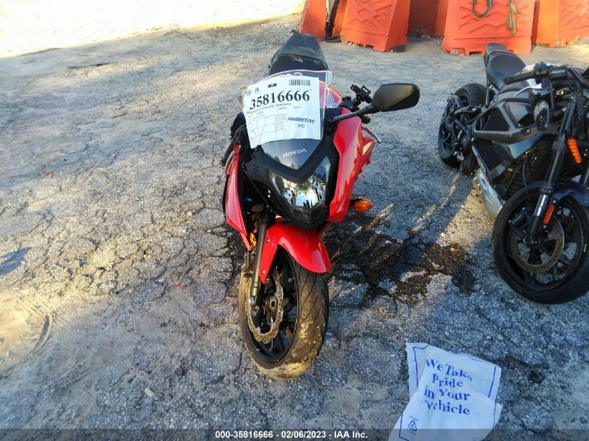 2014 HONDA CBR650 F MLHRC7407E5000568