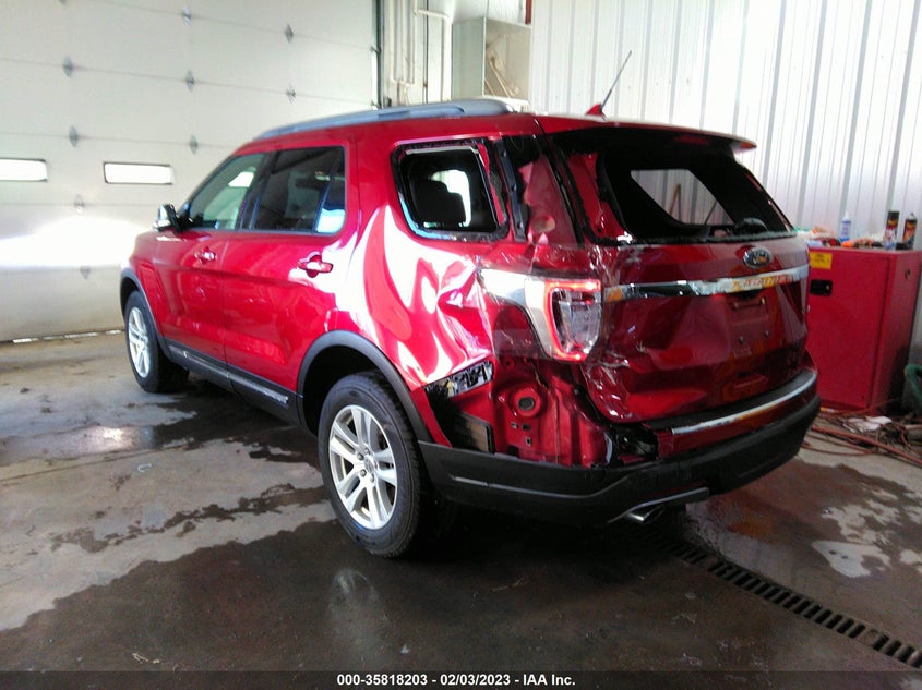 VIN 1FM5K8D86JGA55149 2018 FORD EXPLORER XLT