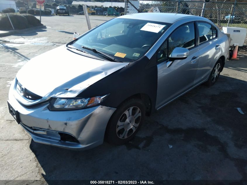 2013 HONDA CIVIC HYBRID 19XFB4F20DE204153