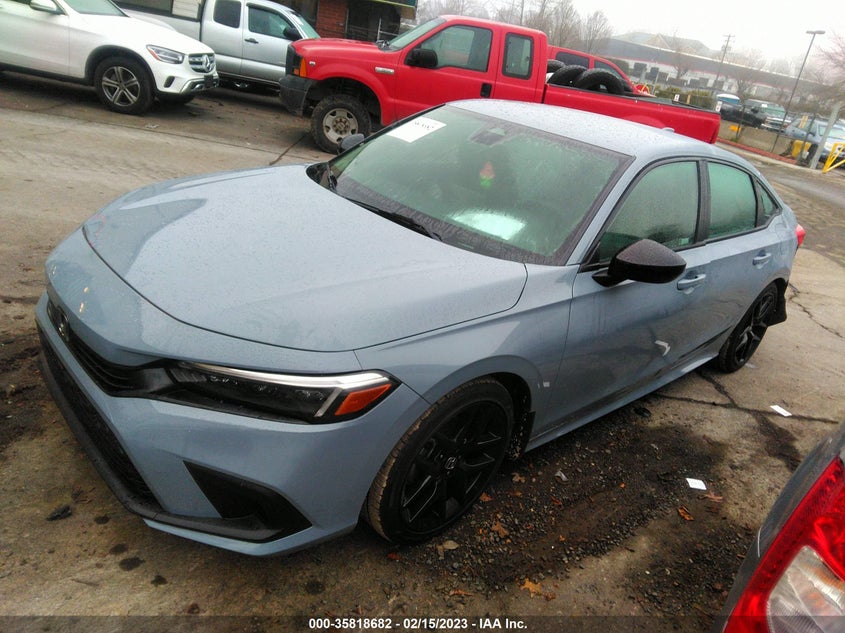 VIN 2HGFE2F57NH604949 2022 HONDA CIVIC SEDAN SPORT