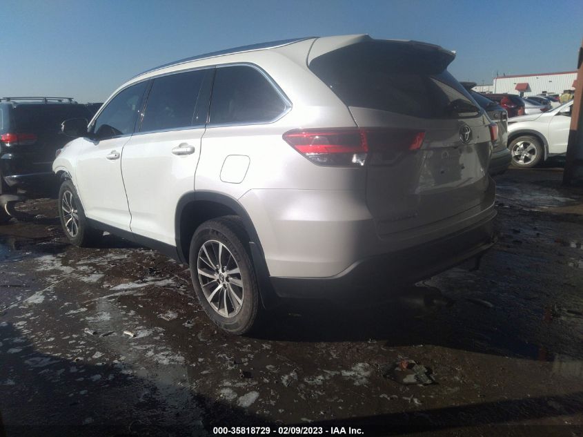 2019 TOYOTA HIGHLANDER SE/XLE - 5TDKZRFH3KS318792