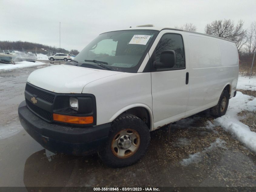 2013 CHEVROLET EXPRESS CARGO VAN - 1GCZGTCG4D1154272