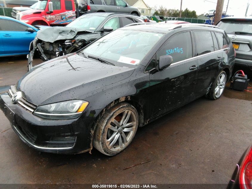 2015 VOLKSWAGEN GOLF SPORTWAGEN TDI SEL 3VWCA7AU5FM500517