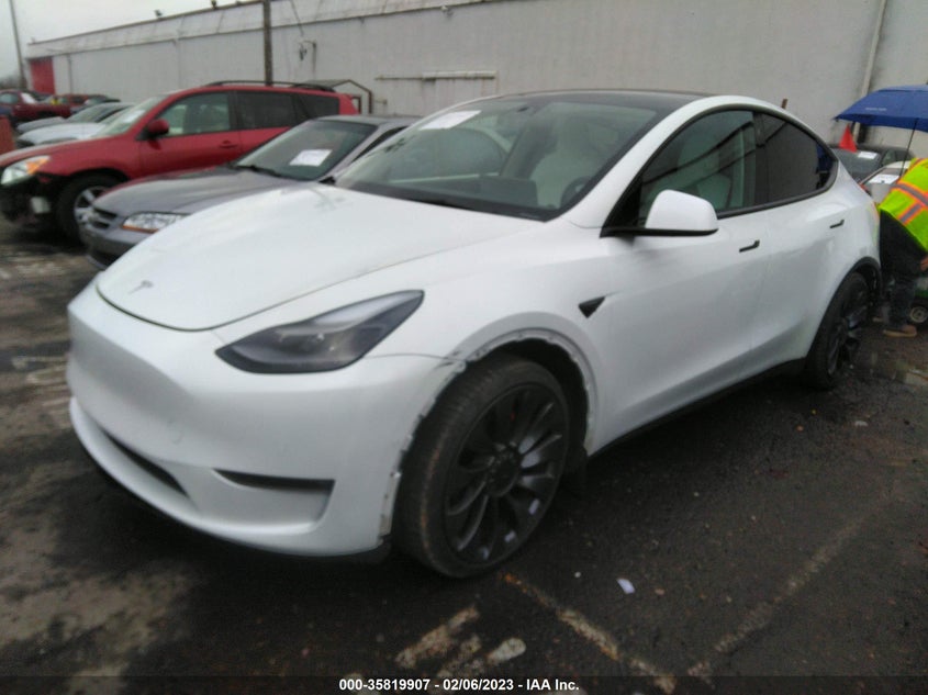 VIN 7SAYGDEF7NF518511 2022 TESLA MODEL Y PERFORMANCE