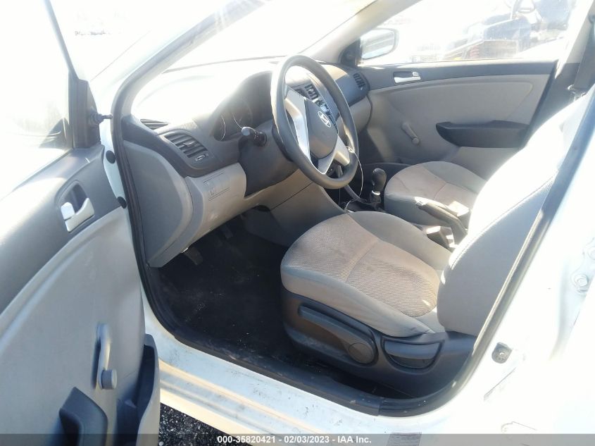 2014 HYUNDAI ACCENT KMHCT4NBXEU488939
