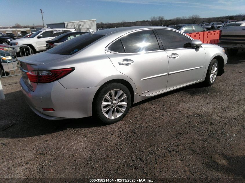 2013 LEXUS ES 300H HYBRID JTHBW1GG4D2007686
