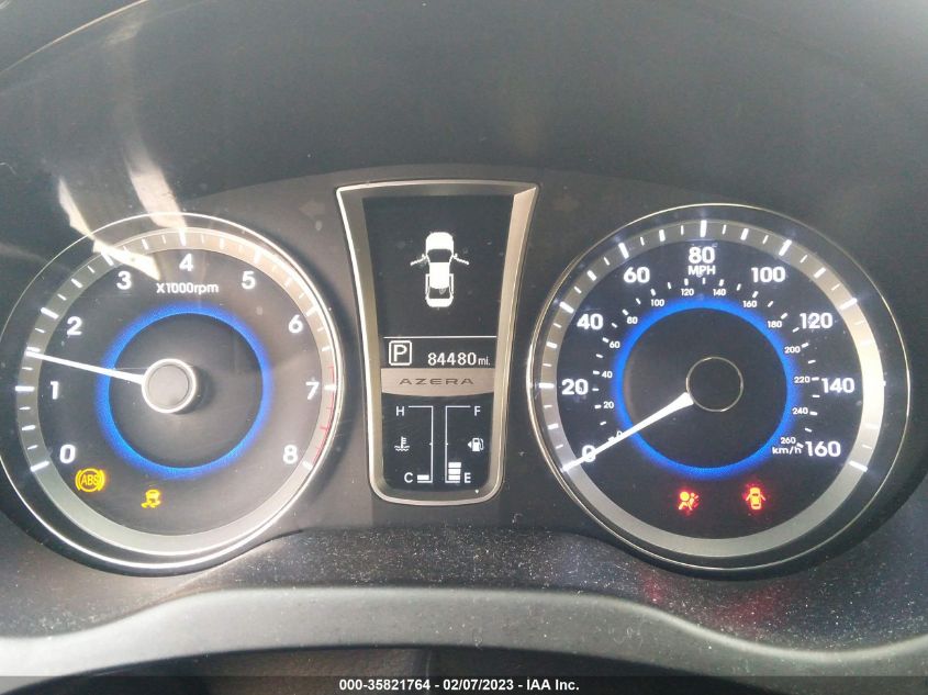 2013 HYUNDAI AZERA KMHFH4JG3DA245389