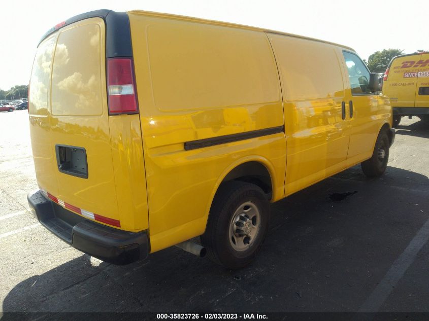 2015 CHEVROLET EXPRESS CARGO VAN 1GCWGFCF2F1184451