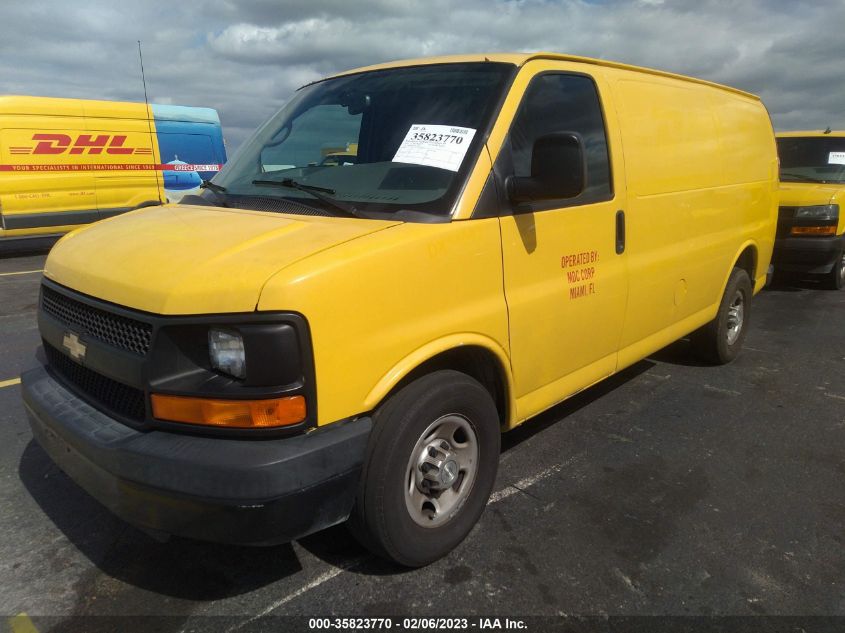 2014 CHEVROLET EXPRESS CARGO VAN 1GCWGFCA5E1168263