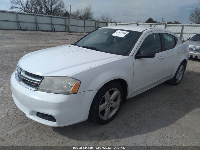 2013 DODGE AVENGER SE 1C3CDZAB0DN712978